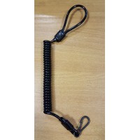 Шнур страховочный спиральный черного цвета кевларовый сердечник