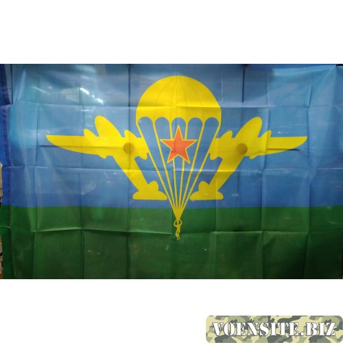 Флаг ВДВ СА желтый купол со звездой