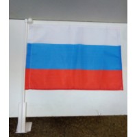 Флаг на автомобильном флагштоке Россия