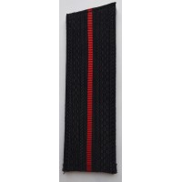 Погоны ВМФ младшего офицерского состава с красным просветом со скосом