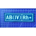 Полоса Группа крови голубая AB (IV) Rh+ простая распродажа