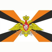 Флаг войск связи с эмблемой