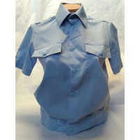 Рубашка голубого цвета Полиции короткий рукав 