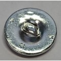 Пуговица большая серебро металл с ободком