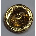 Пуговица малая золото металл с кантом