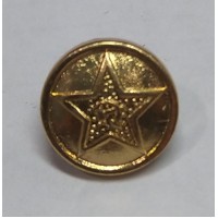 Пуговица малая металл золото со звездой