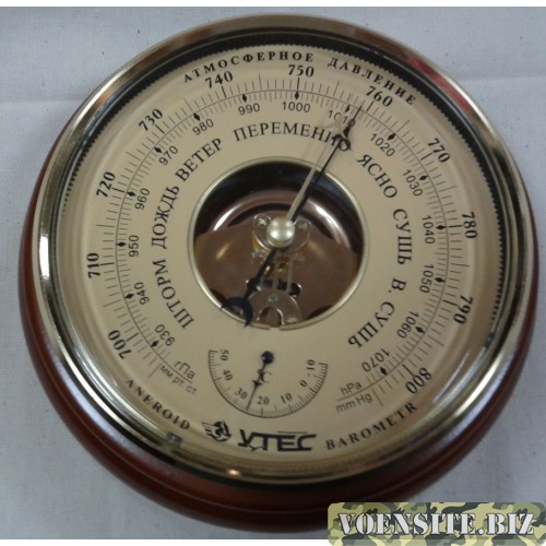 Барометр с термометром (баротермометр) УТЕС БТК-СН 08