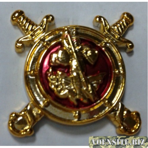 Эмблема петличная Полиции золото полиамид с эмалью