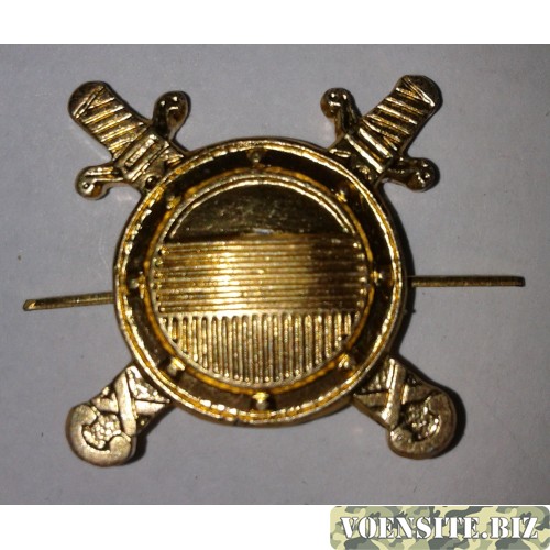 Эмблема петличная внутренняя служба МВД  без венка золото металл