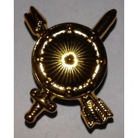 Эмблема петличная РВСН без венка золото полиамид